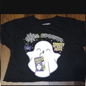 Hot Topic Adult Size Small Crop Top Spooky Juice Tee, Worn Once